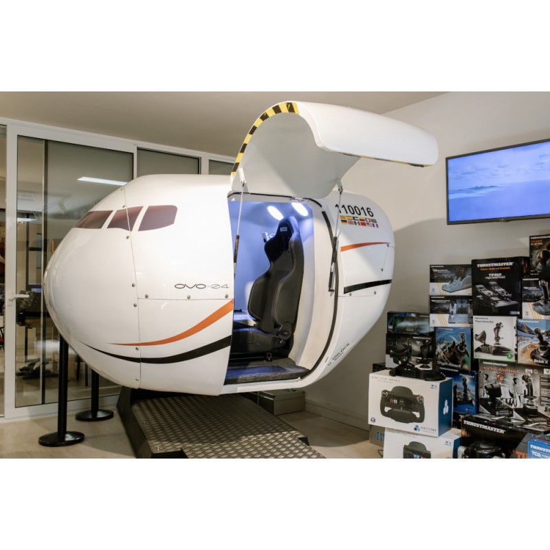 Un simulador de vuelo casero muy realista y de lujo. Casi, casi